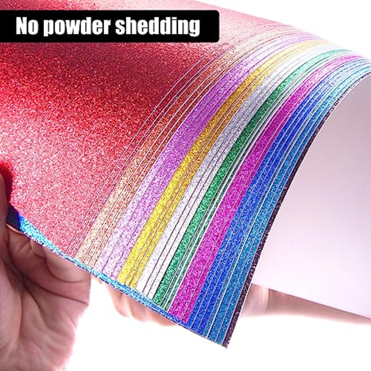 Glitter Cardstock Paper, 36 Sheets Sparkly Paper A4 Premium Craft Cardstock 18 Colors for Card Making Paper Crafting Scrapbook 250GSM